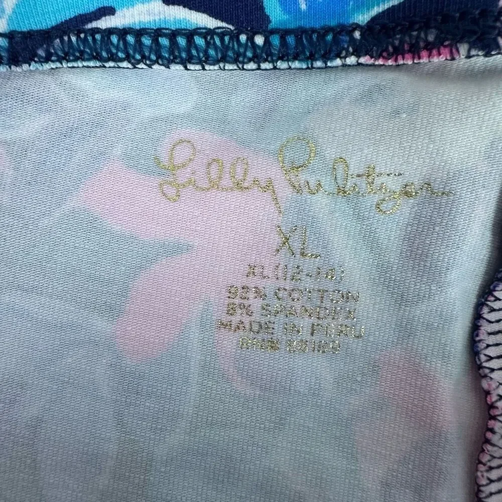 Lilly Pulitzer Girls Maia Legging size XL Multi Garden Get Away